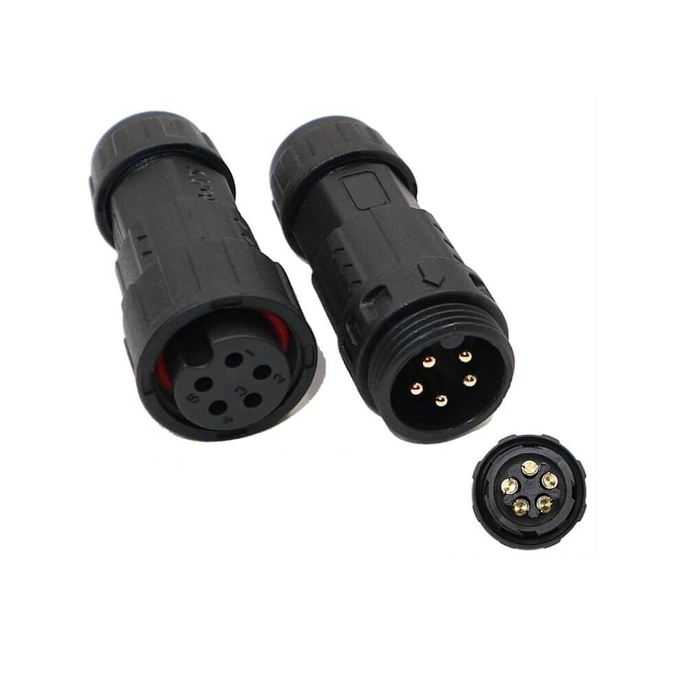 Elecbee M19 5 Pin Waterproof Connector Male and Female Welding Power Aviation Plug