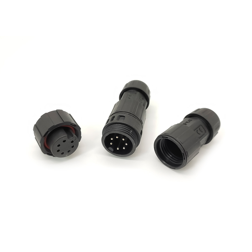 Elecbee M19 Male and Female Butt-Type Solder For Cable 7-Core Waterproof Connector LED