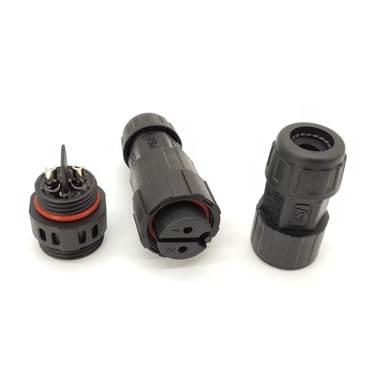 Elecbee M19 Waterproof 2-Core Aviation Plug High Current Joint Welding Type IP68 Waterproof Connector