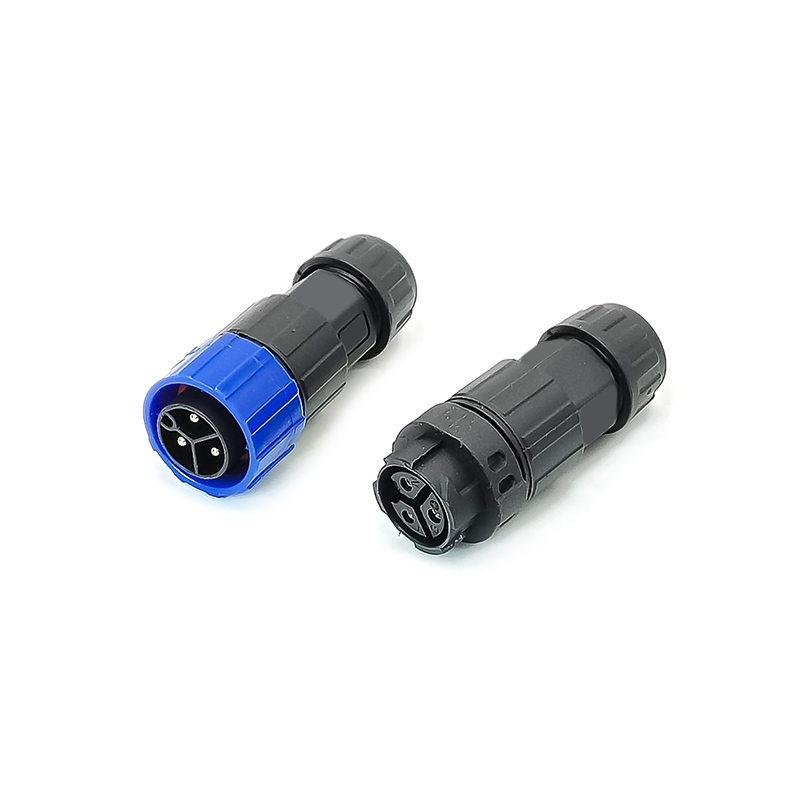Elecbee M19 Waterproof Connector Male and Female Butt 3-Pin Screw Type for Cable Plant Light Power Quick Plug Connector Bayonet