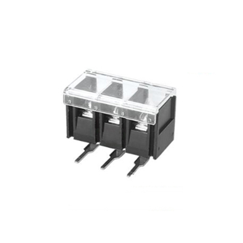 Elecbee Barrier Strip Terminal Blocks with Cover 9.5 mm Pitches Right Angle 3 Pin Connector