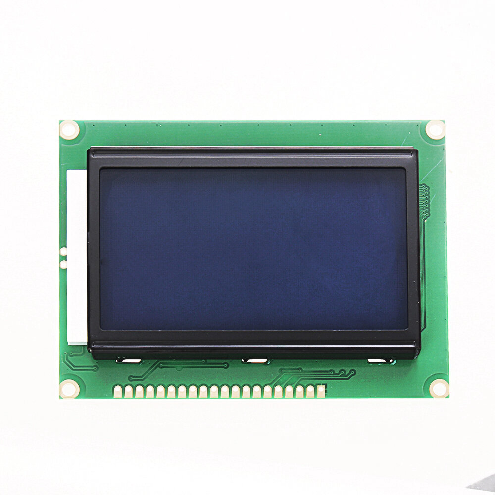 Elecbee 12864 128 x 64 图形符号字体 LCD 显示模块蓝色背光，适用于 Arduino
