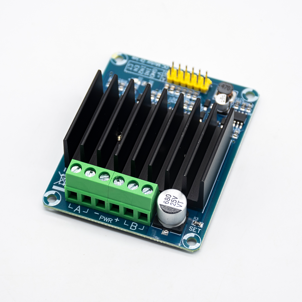 Elecbee DC 5-12V 30A PWM双通道电机控制模块H桥电机驱动控制板DHB-1A可逆控制和PWM调速普通直流电机/智能汽车电机