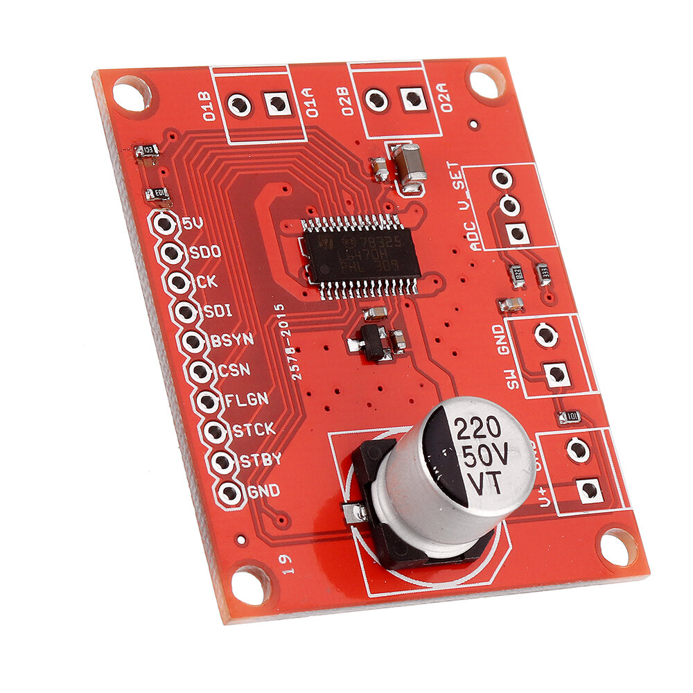 Elecbee L6470 步进驱动器 3A 双极步进电机驱动板，适用于 8-45V 电机模块