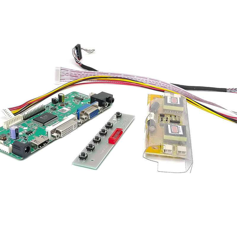 Elecbee LCD 控制器板 40P 8 位高清 DVI VGA 音频 PC 模块套件，适用于 B156XW02 15.6 英寸显示器