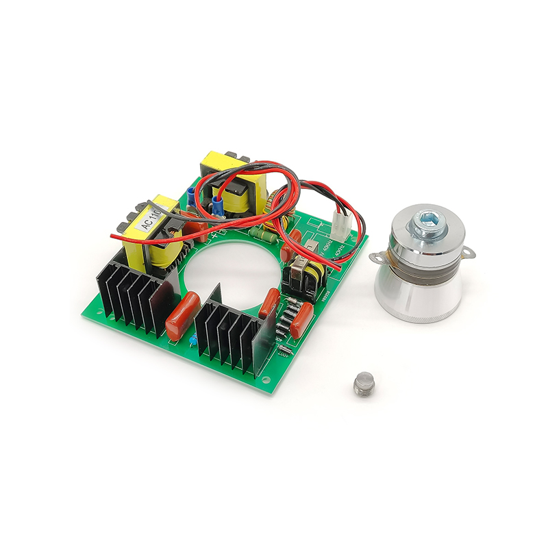 Elecbee 超声波换能器驱动器 132*85*45mm 28K/40K 100W/50W PCB 发生器，带超声波清洗机换能器 40K+2*50W Transducer