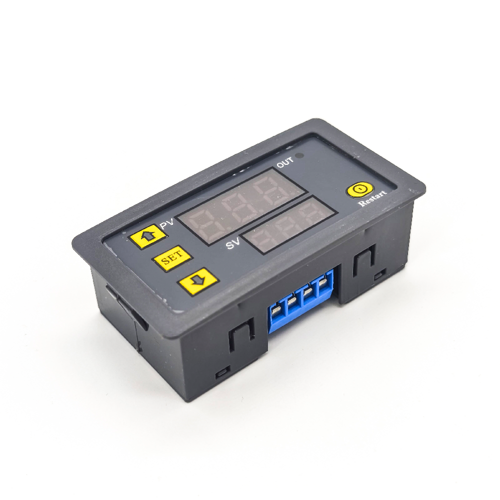 Elecbee Delay Relay Timer Module DC 12V/24V Delay Timer Dual Display Multifunction Module