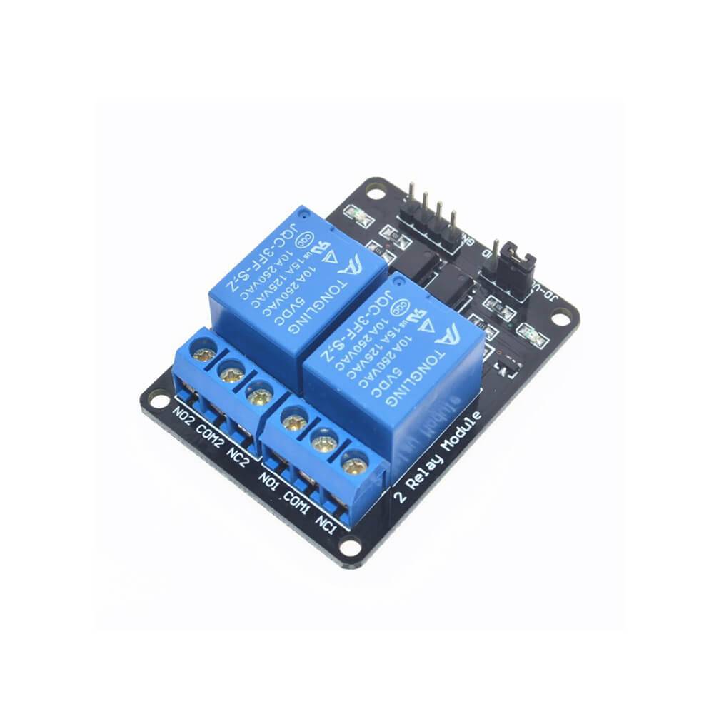 Elecbee Relay Module Optocoupler 2 Channels 5V/12V With Optocoupler Isolation Expansion Board 5V