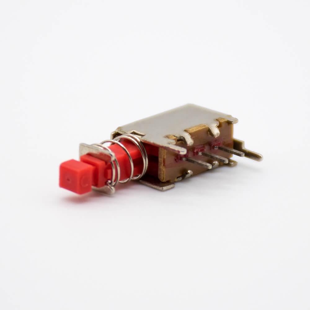 Elecbee spstプッシュスイッチアングルスルーホール 30vac-0.5a 5pスイッチ smt ps-12e05