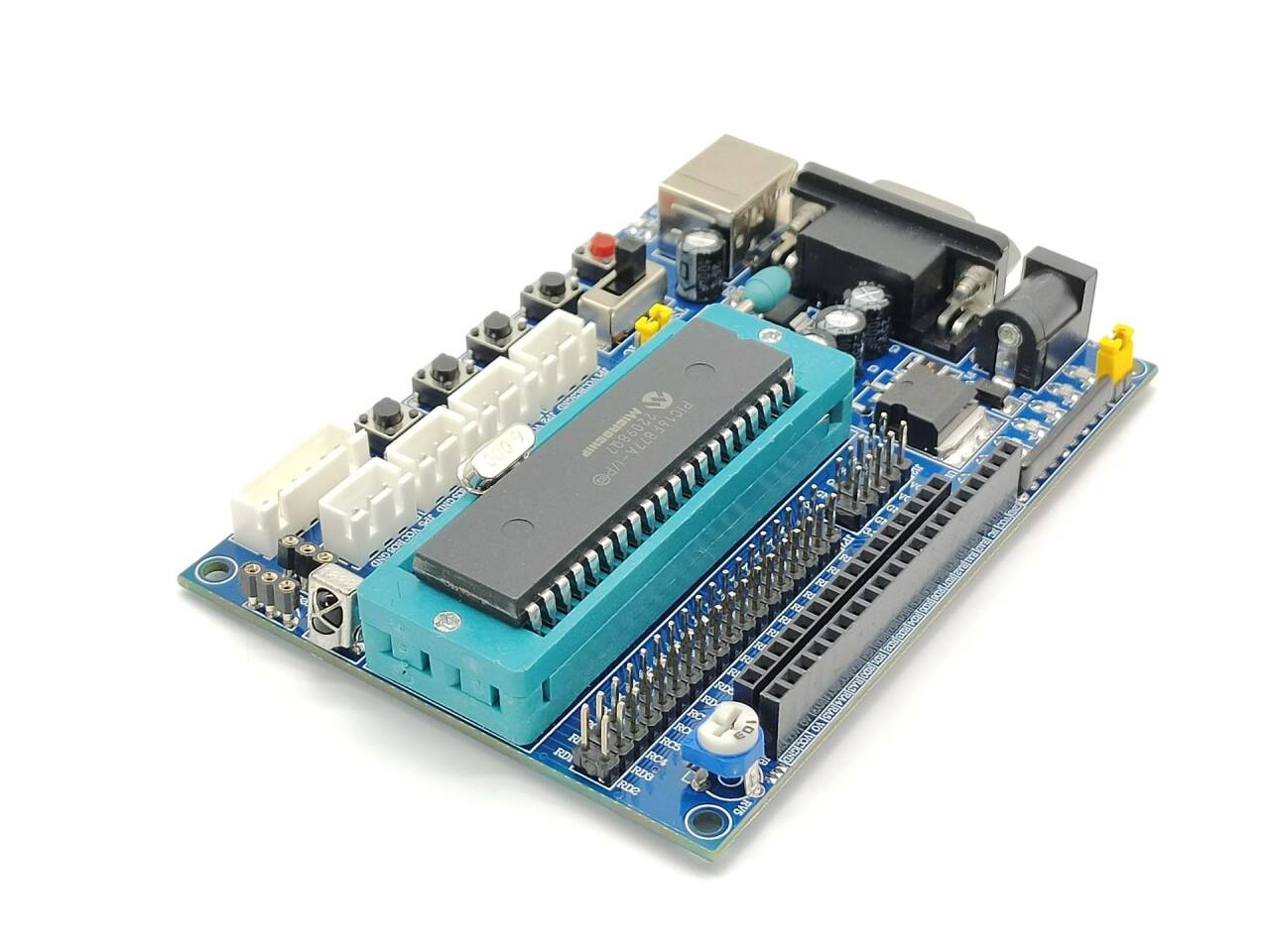 Elecbee DC 12V PIC16F877A PIC 最低系统开发板仿真器 JTAG ICSP 程序最低系统微控制器模块