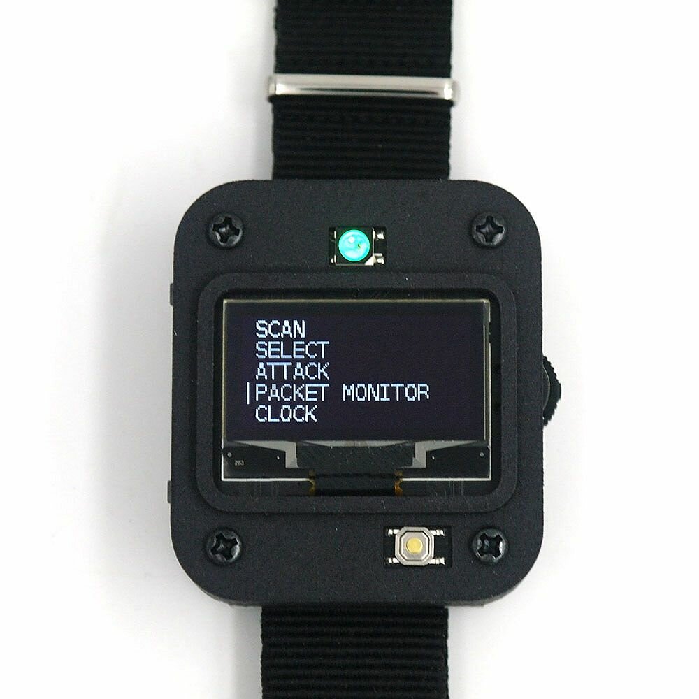 Elecbee DSTIKE Deauther Watch V2 ESP8266 개발 보드 OLED 스마트 시계 NodeMCU DS3231 WiFi 프로그래밍 가능 모듈