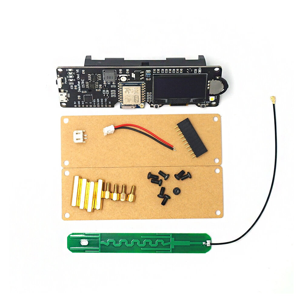 Elecbee WiFi Deauther OLED V7 KIT ESP8266 Development Board with Polarity Protection Case Antenna 4MB ESP-07