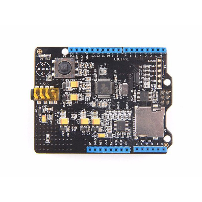 Elecbee Music Shield V2.0 实时MIDI乐器音乐播放器音频编码器解码器