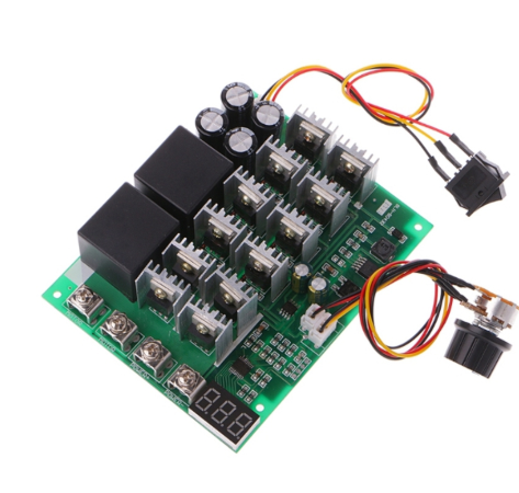 Elecbee DC 10-55V 100A Motor Speed Controller - PWM, Reverse Control, LED Display