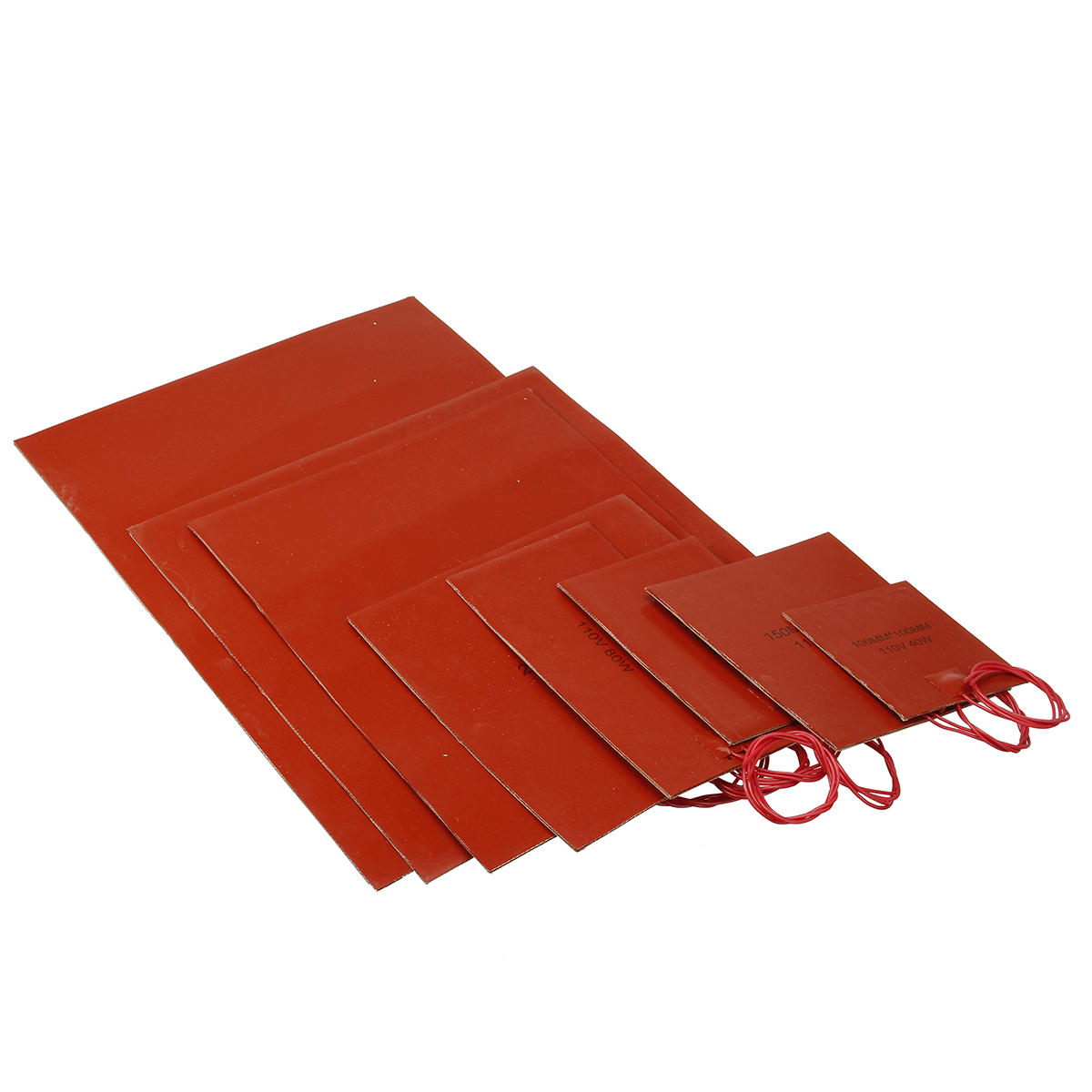 Elecbee 100-400mm 40-500W 110V 加热床加热垫硅胶加热垫 300*300mm