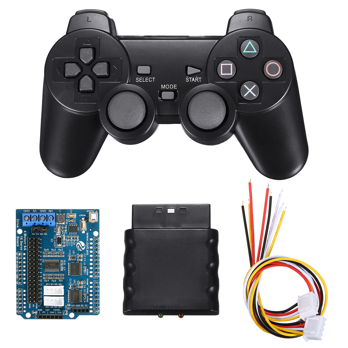 2/4 通道直流电机 16 舵机驱动板 4 驱动 4WD 智能汽车驱动板 Geekcreit for Arduino - 适用于官方 ...
