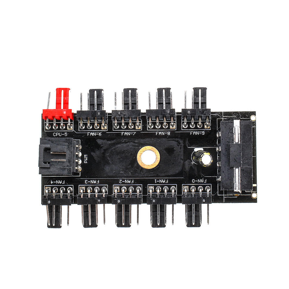 Computer Chassis Fan Hub Board FAN HUB Supports 10 Channel PWM Fans Fan ...