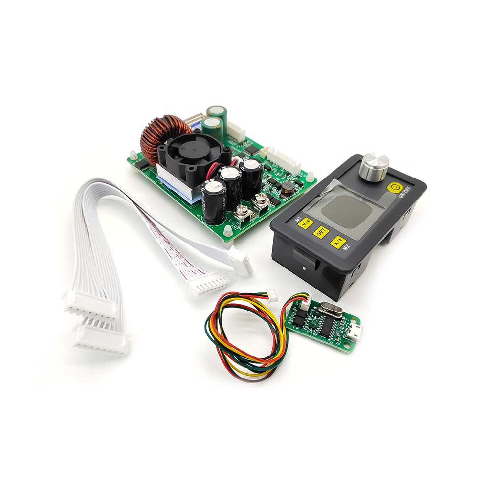 Elecbee DPS5015 Communication Constant Voltage Current Step Down Digital Power Supply Module Buck Voltage Converter LCD Voltmeter 50V 15A USB Communication