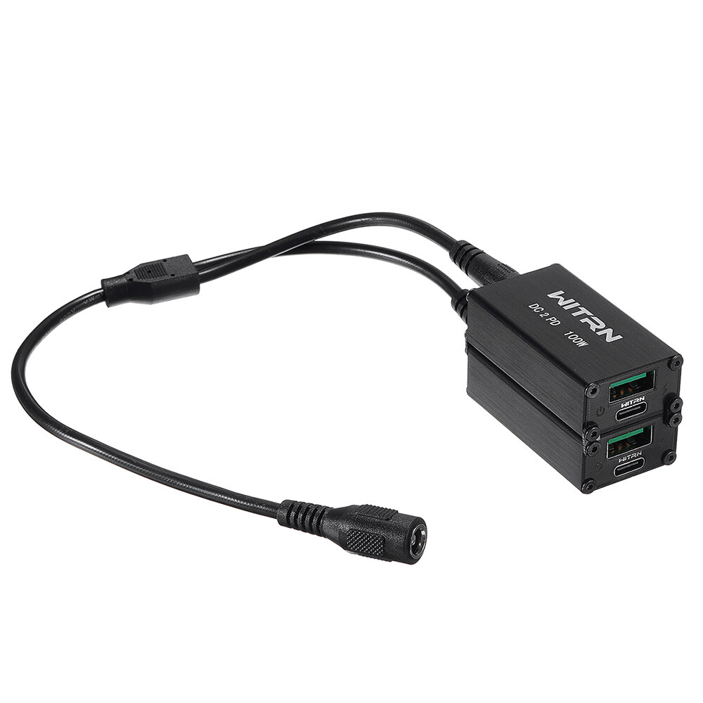 Elecbee 200W 4 端口 / 400W 8 端口电源充电器 PD 车载充电器 电源站双端口 VOOC PD3.0 QC4 带电缆适用于华为苹果 8