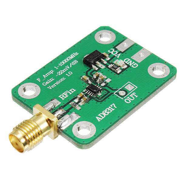 Produktbild von Zunate AD8317 HF-Leistungsmesser 1M–10GHz – 60dB Dynamik, 50 Ohm (log. Detektor)