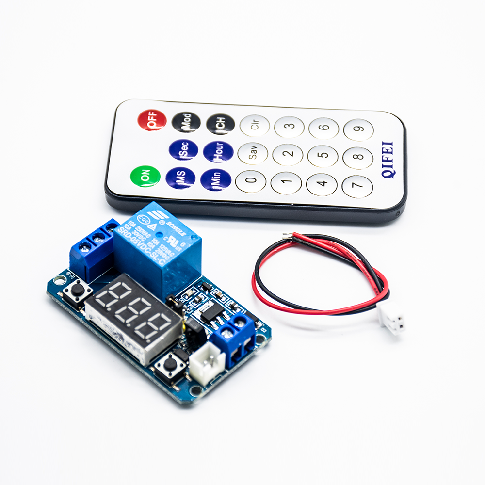 Elecbee 5V Trigger Time Delay Relay Module with LED Digital Display 0-999s 0-999min 0-999H Work-delay/Delay-work