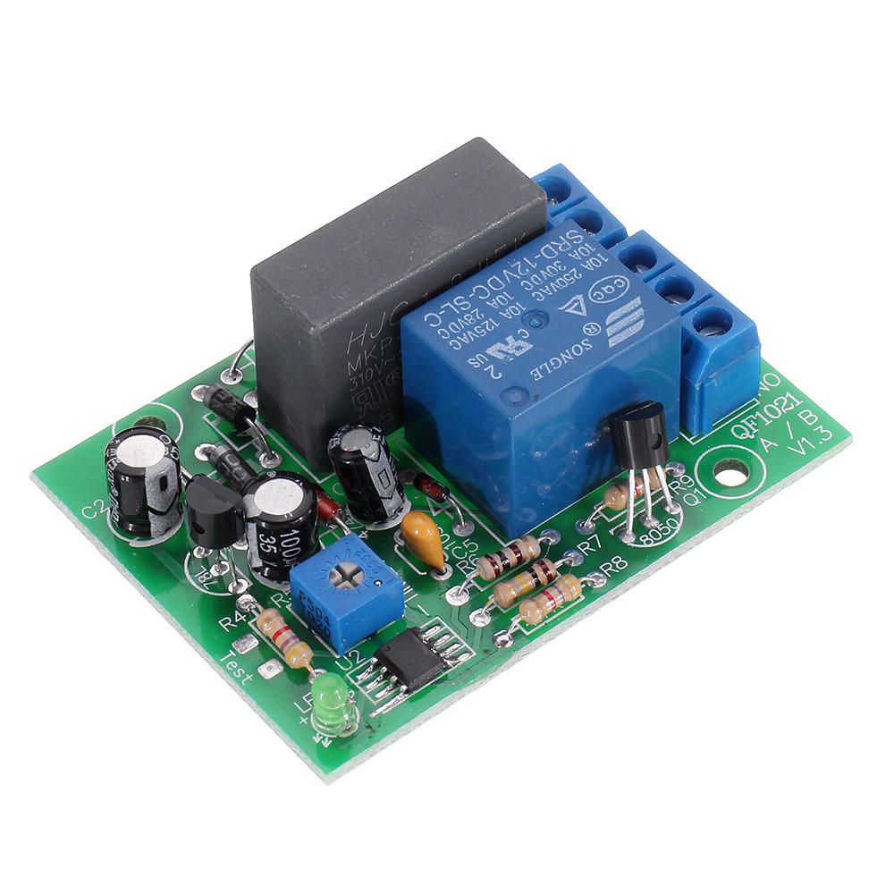 Elecbee QF1021-A-10M 0-10Min 可调 220V 延时继电器模块 定时器延时开关 带过充电保护