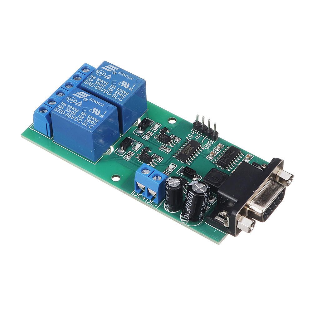 Computer Controlled Relay 5V - 2 Channel Serial Port Control Module For ...
