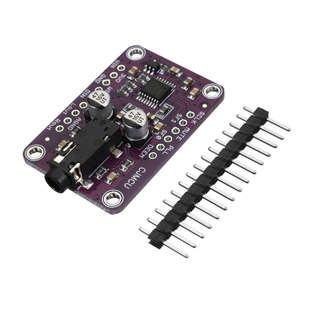 Elecbee -1334 UDA1334A I2S 音频立体声解码器模块板 3.3V - 5V 用于 Arduino - 与官方 Arduino 板配合使用的产品