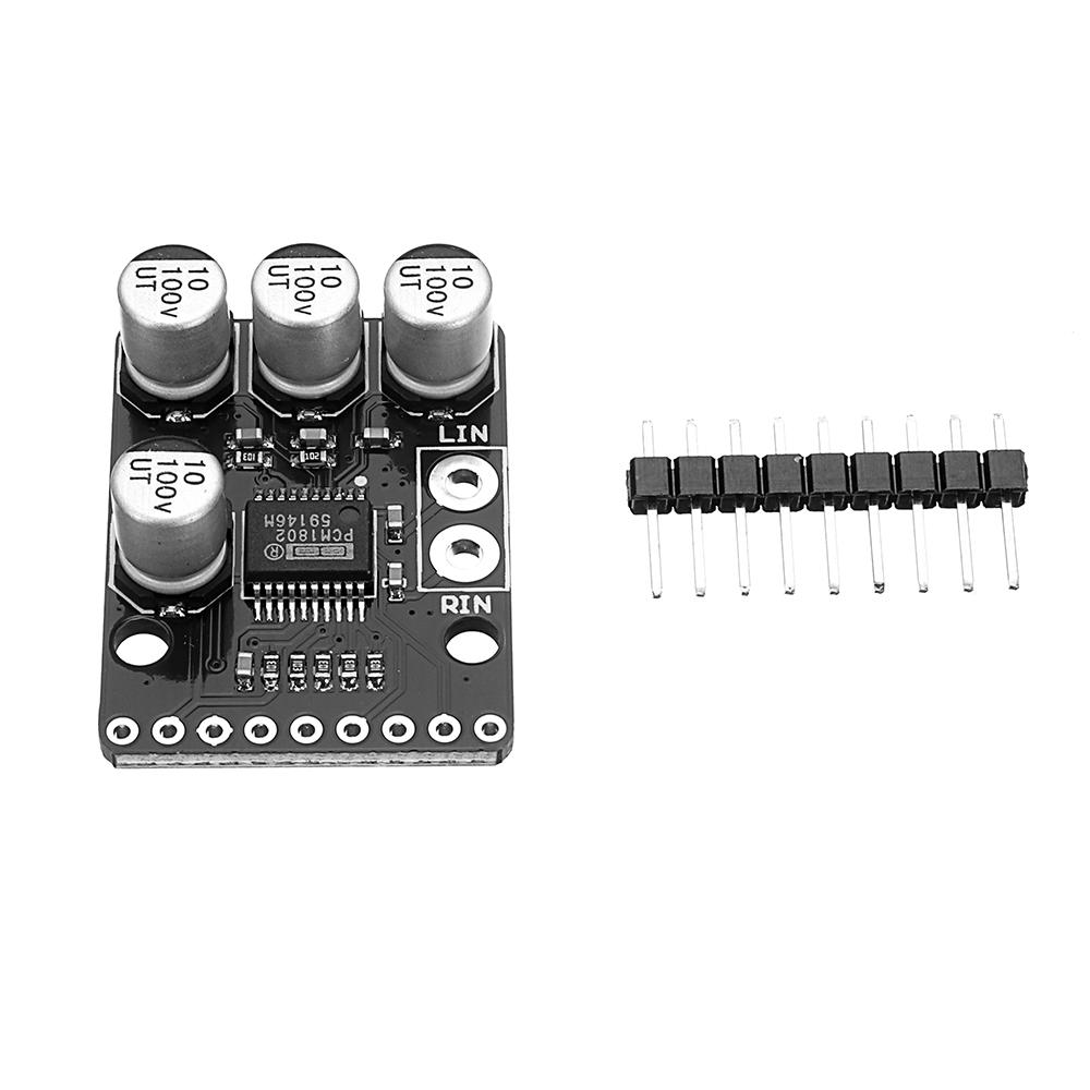 CJMCU-1802 PCM1802 105dB SNR 立体声 ADC 传感器模块 24 位 Delta-Sigma 立体声 A/D 转换器
