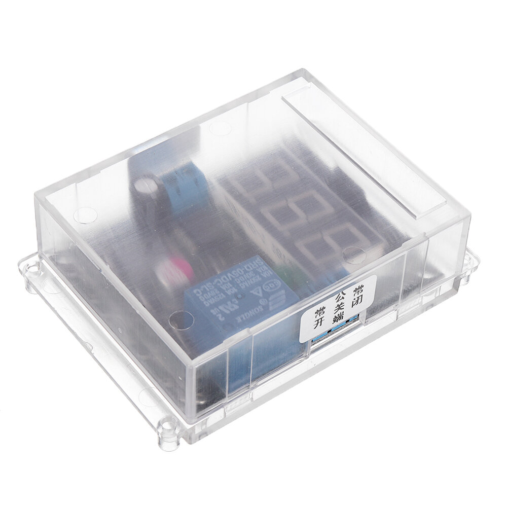 Elecbee DC 12V 超声波倒车雷达传感器模块 400cm 测距传感器探测器带显示继电器输出距离可调防水探头 250cm/750cm