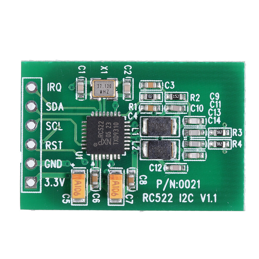 Elecbee RC522 I2C RFID Module 13.56MHz Reader Writer Card Module Interface IC Card RF Sensor Module Ultra-Small