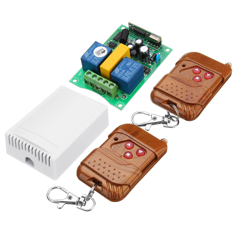 Elecbee 433MHz 220V 2 通道无线遥控开关模块 Gate Up Down 控制器电机