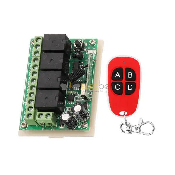 Interruttore RF 8 Canali Silriku 433MHz | Telecomando Wireless Per Motori DC 9V-72V | Auto, Luci, Tende, Porte E Altro