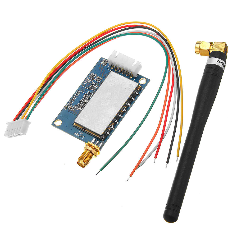 433MHz LORA611AES LORA无线数传模块100mw AES加密TTL 232 485接口
