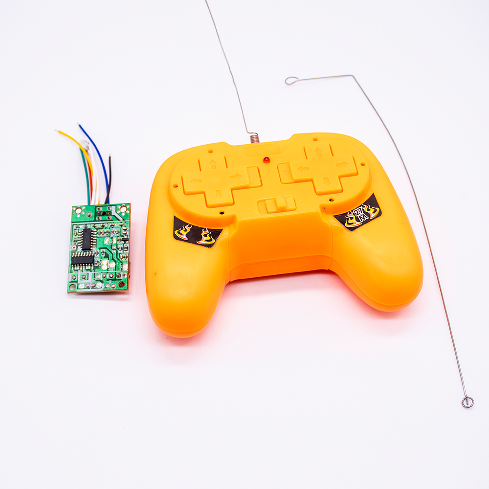 Elecbee 8 按钮 27MHZ 4CH 遥控器，带接收板天线，适用于 DIY SN-RM9