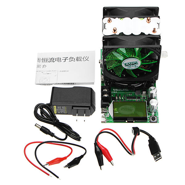 Elecbee 8合1数字电池容量测试仪电压表可调恒流电子 150W