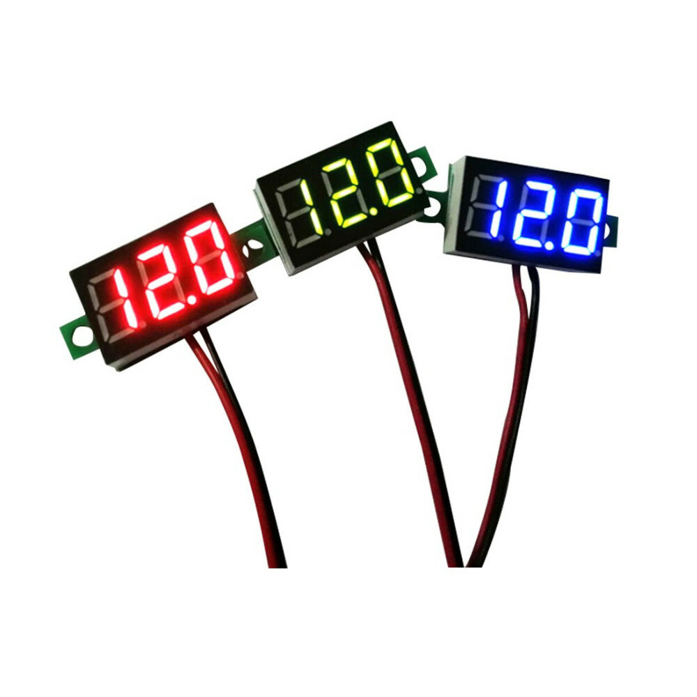 Elecbee Mini 0.36 Inch LED Display Digital Voltmeter Voltage Tester Voltage Meter Car Motorcycle