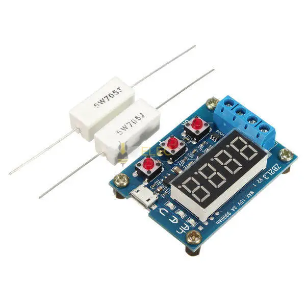 Resistor Testing Block ZB2L3 18650 Battery Capacity Tester External Load Discharge Type 1.2 ...