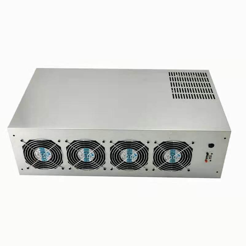 Elecbee 用于 ETH BTC 以太坊的 6/8 GPU 采矿案例机箱，带 4 个风扇