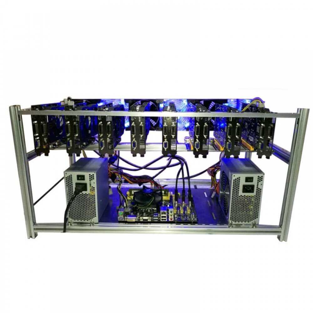 Elecbee Mining Frame 8 GPU 铝合金矿工箱 可堆叠采矿设备箱