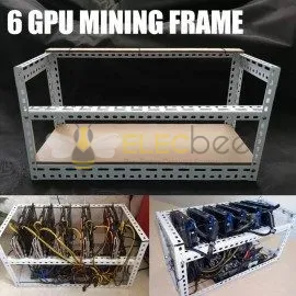 Open Frame Pc Rig Open Air Mining Frame DIY Aluminiumrahmen Mining Rig Rahmen für 6 GPU ...
