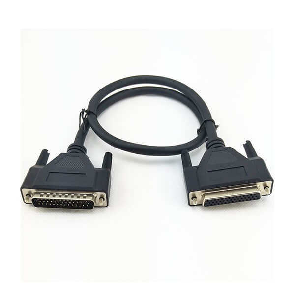 Elecbee 3-Row 44Pin DB44 Male-Female Extension Cable | 0.5M Pure Copper | Gold-Plated for RS232/485/422 Industrial Devices