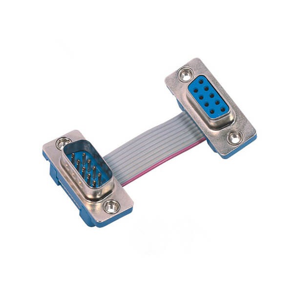 Elecbee D-SUB 9 pin Male to Female Cable Connector Stamped Pin
