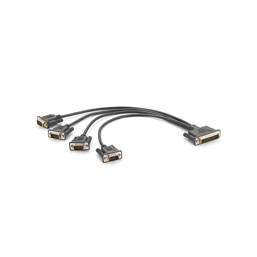 Elecbee DB44 Male To 4 X DB9 Male Com Port Cable 0.5M