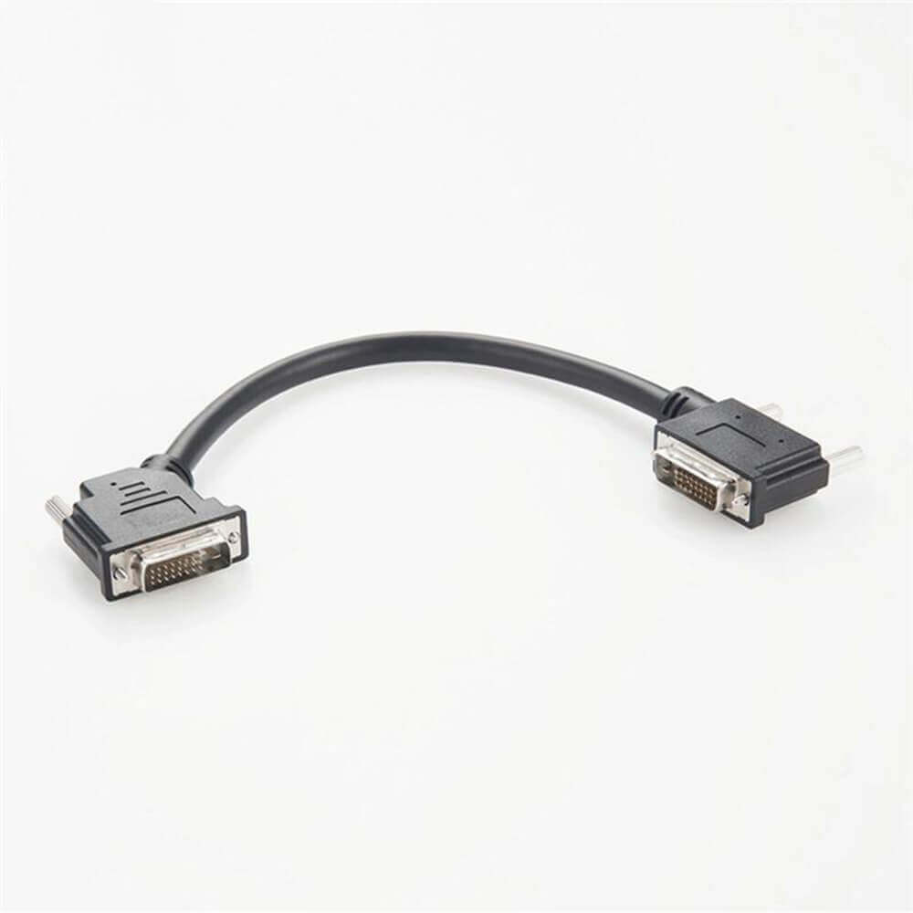 Elecbee Dvi-D Dual Link Dvi 24+1 Male To Male Right Angle Cable 0.1M