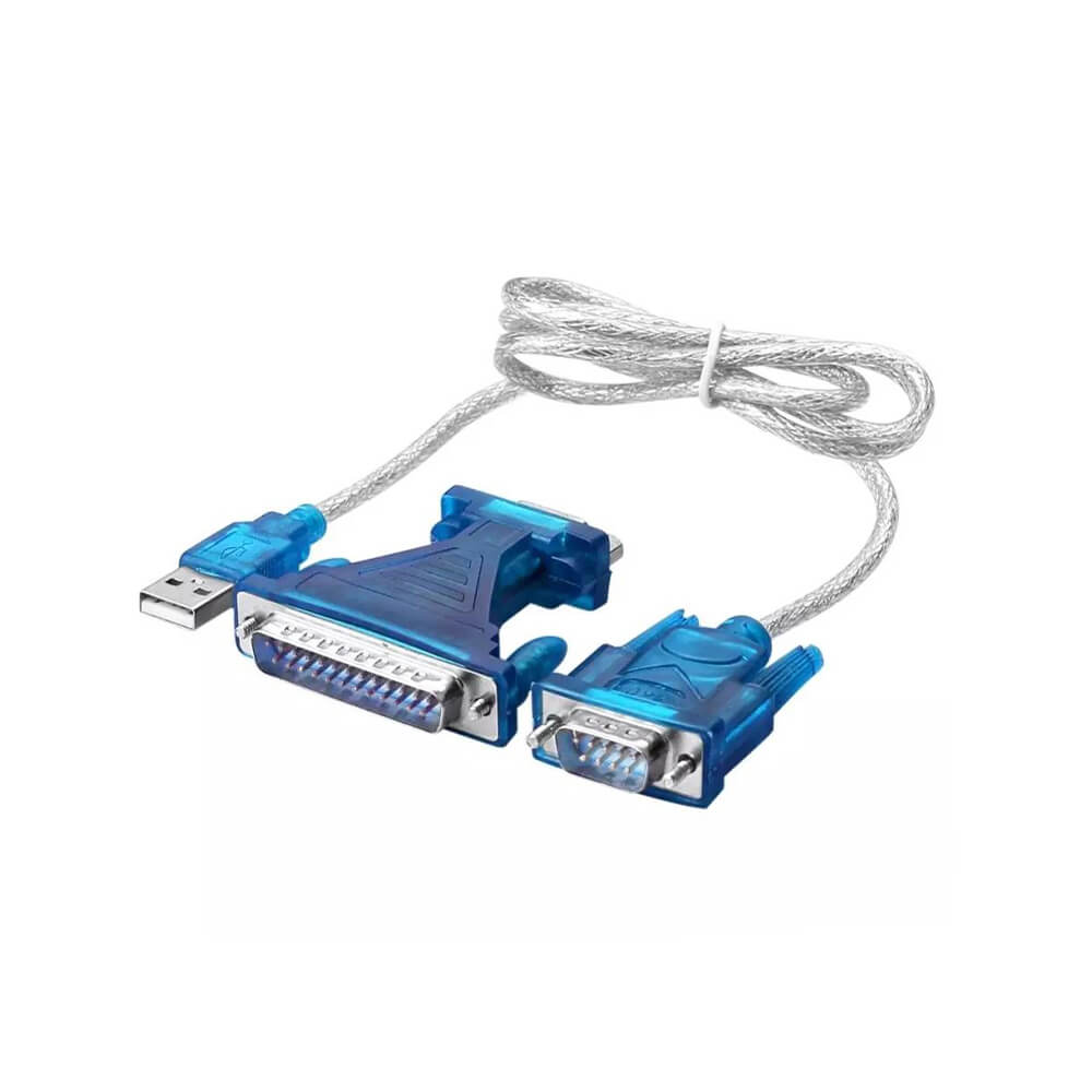 Cavo Adattatore Seriale Elecbee da USB-A a RS232 DB9 Maschio 1m con Adattatore DB9 Femmina a DB25 Maschio