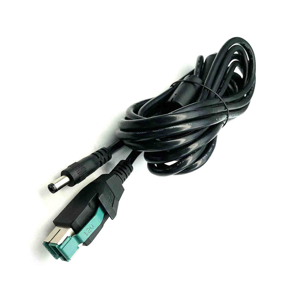 Elecbee Compatible with IBM Epson Printer POS Terminal and HUB 12V POWERED USB to DC5.5