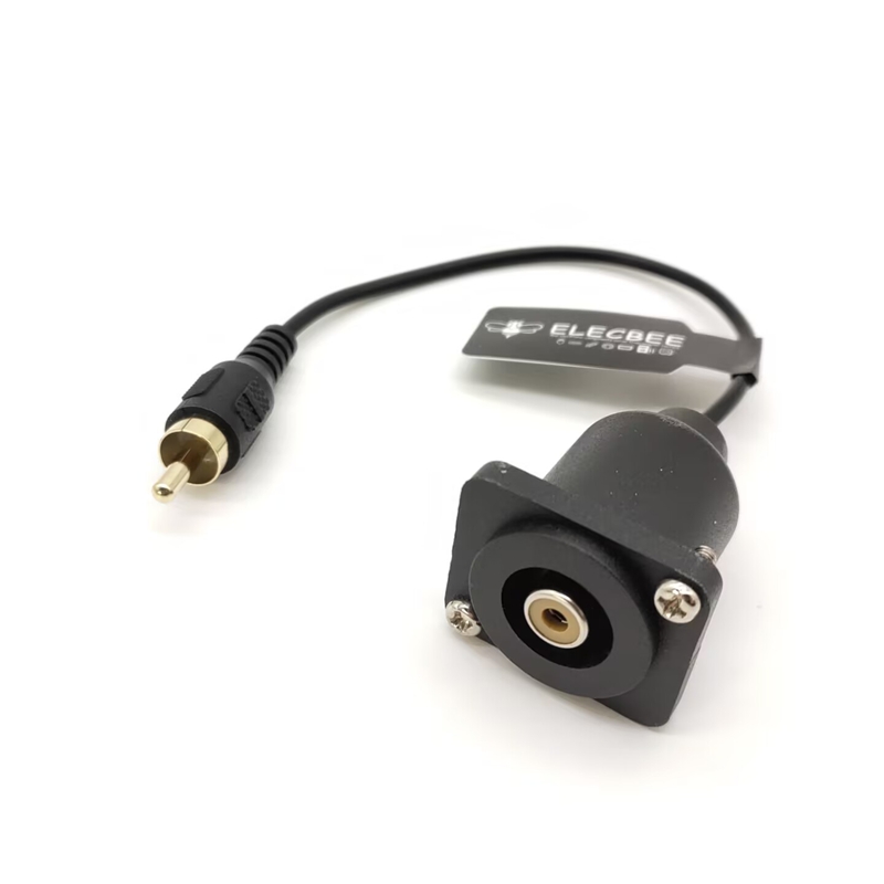 Elecbee D type RCA Panel Mount Female Cinch Audio Socket 0.2M