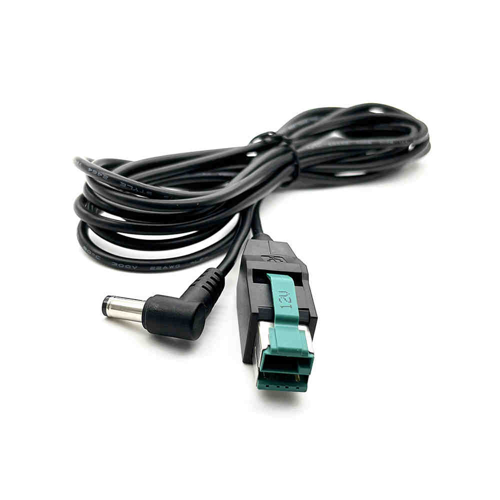 Elecbee POS CABLE IBM POWER SUPPLY DC5.5 ringht Angle To USB12V 4820 (POWER USB) (41J6817) 1.5meters