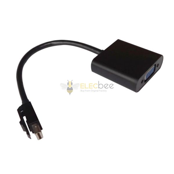 Elecbee Mini Display Port to VGA Active MDP with Latch Male to VGA Male 0.5MCable